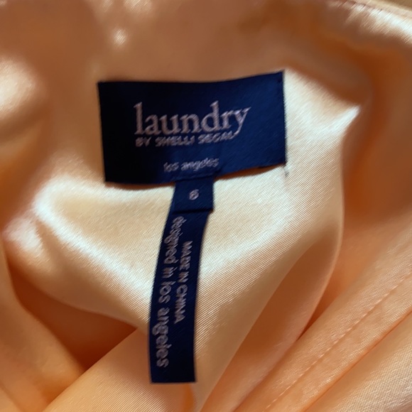 Laundry by Shelli Segal Yellow dress/ gown Sz 6 - Picture 6 of 6